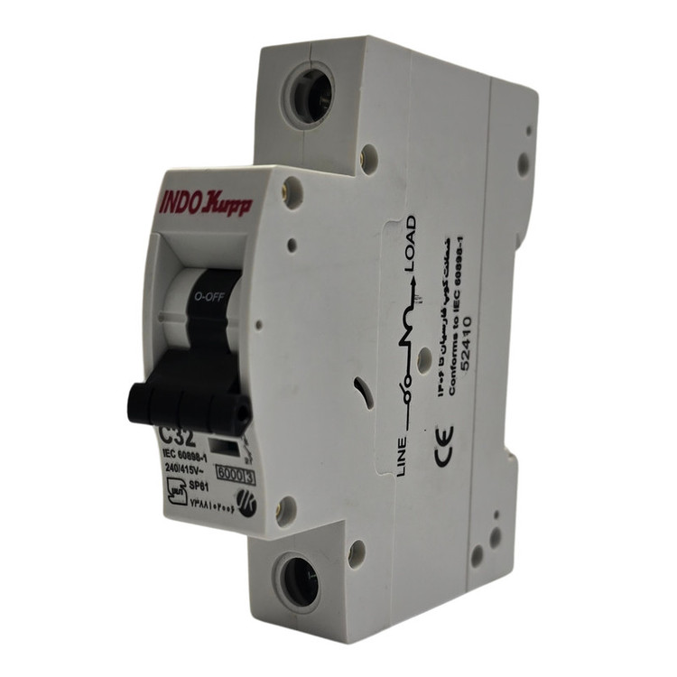 فیوز مینیاتوری تک فاز 32 آمپر ایندوکوپ مدل 32C