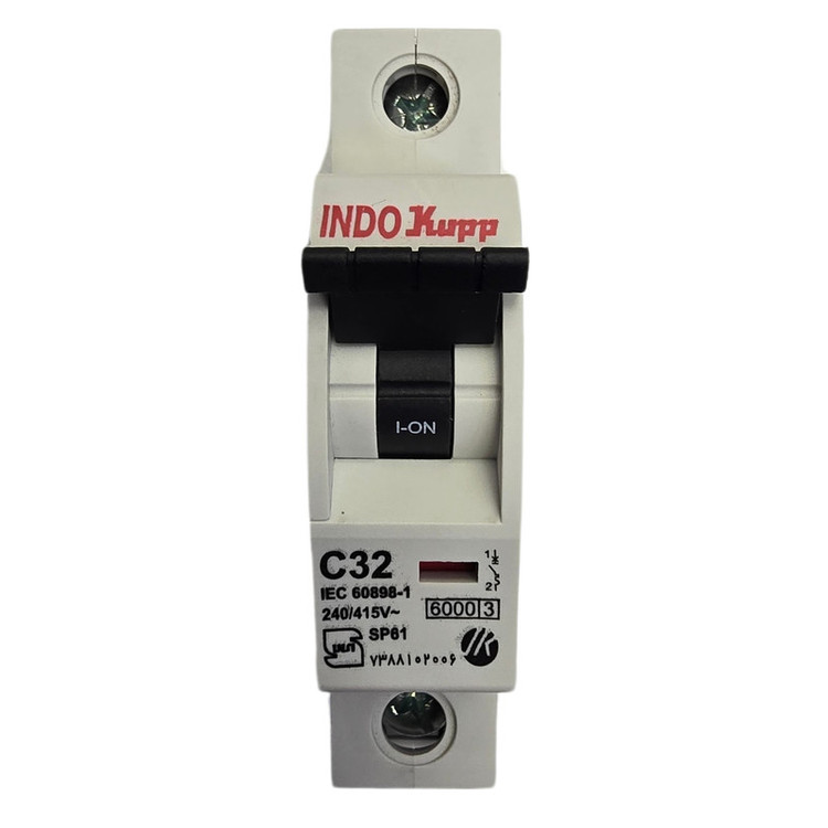 فیوز مینیاتوری تک فاز 32 آمپر ایندوکوپ مدل 32C