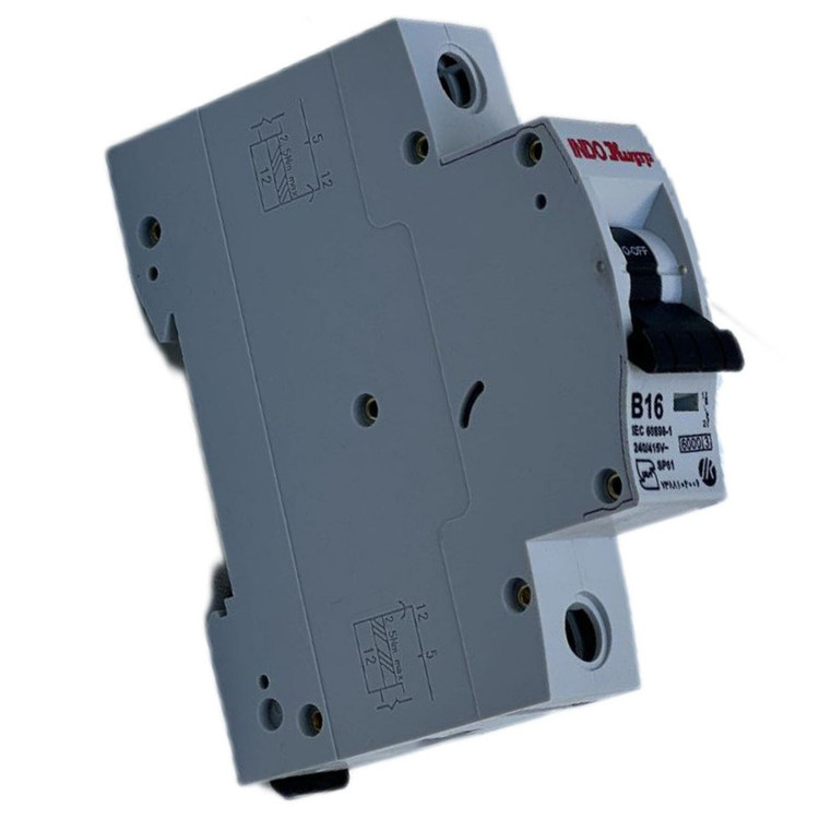 فیوز مینیاتوری تک فاز 16 آمپر ایندوکوپ مدل B16