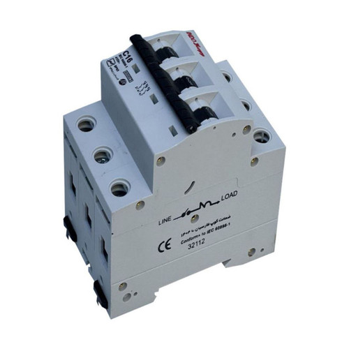 فیوز مینیاتوری سه فاز 16 آمپر ایندوکوپ مدل C16 بسته 4 عددی