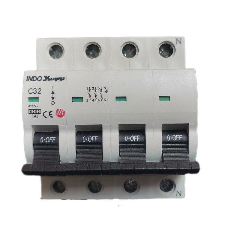 فیوز مینیاتوری سه فاز 32 آمپر ایندوکوپ مدل C32