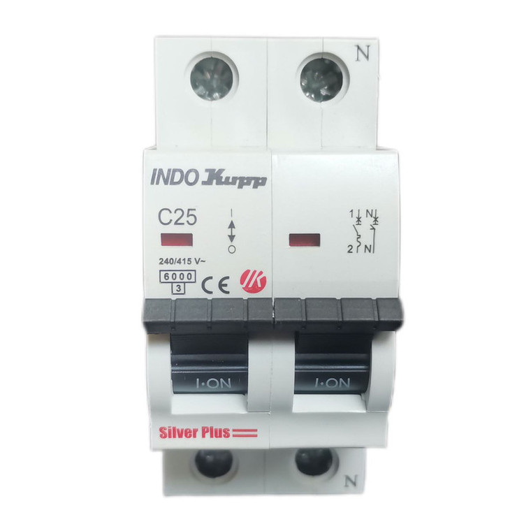 فیوز مینیاتوری تک فاز 25 آمپر ایندوکوپ مدل C25