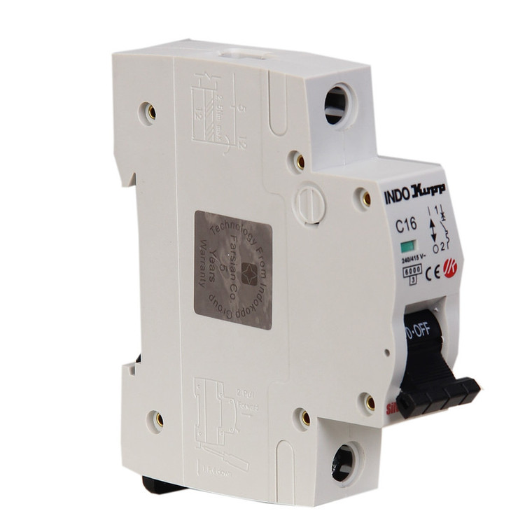 فیوز مینیاتوری تک فاز 63 آمپر ایندوکوپ مدل C63