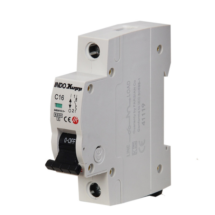 فیوز مینیاتوری تک فاز 63 آمپر ایندوکوپ مدل C63