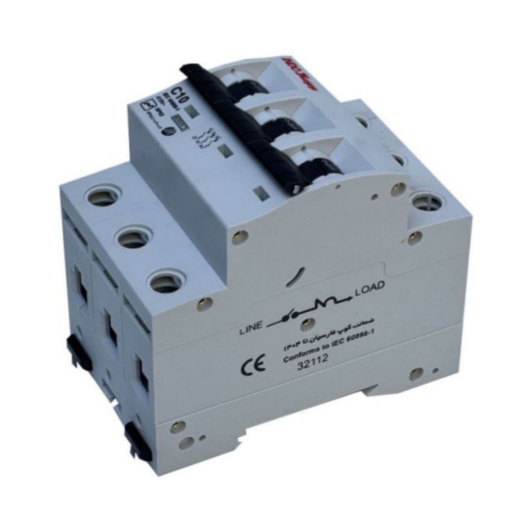 فیوز مینیاتوری سه فاز 10 آمپر ایندوکوپ مدل C10