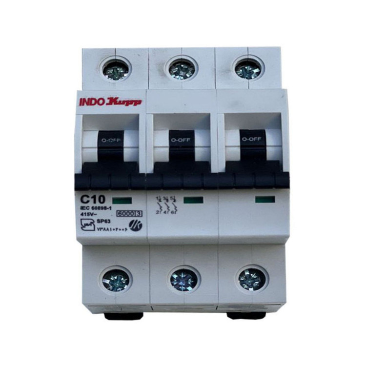 فیوز مینیاتوری سه فاز 10 آمپر ایندوکوپ مدل C10