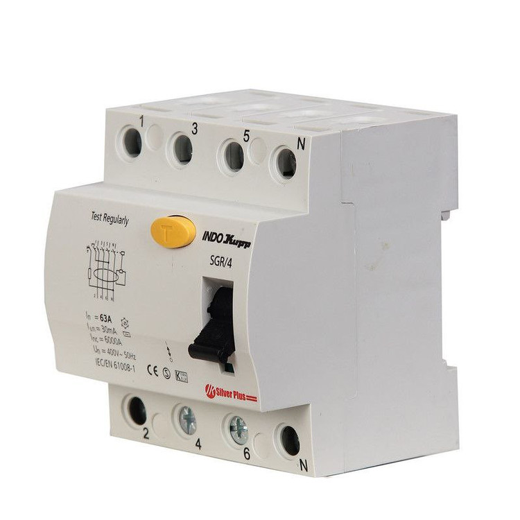 فیوز محافظ جان سه فاز 63 آمپر ایندوکوپ مدل SGR