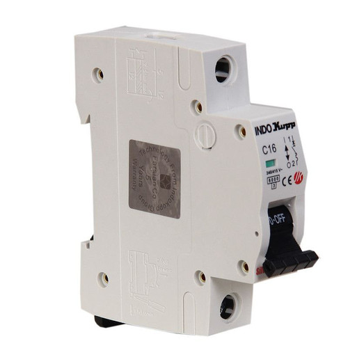 فیوز مینیاتوری تک فاز 16 آمپر ایندوکوپ مدل C16