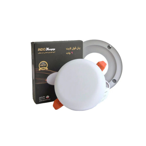 پنل فول لایت گرد 9 وات سایز شو indokupp ایندوکوپ